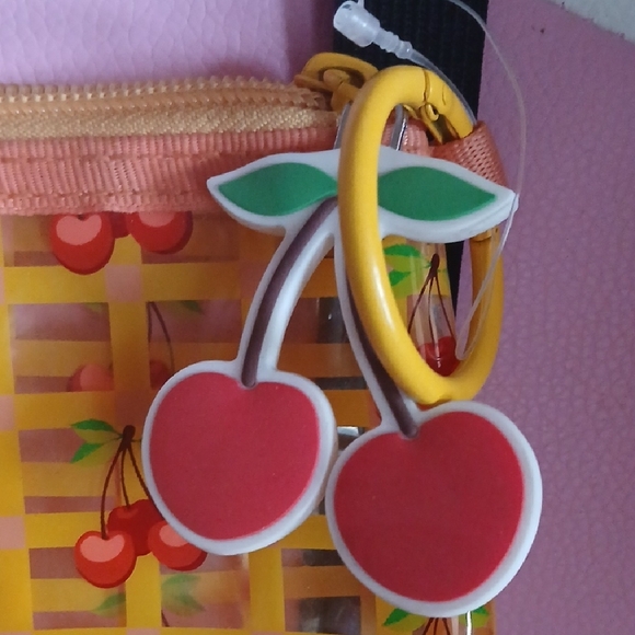 Cherry Grid Transparent Pouch - Picture 2 of 7